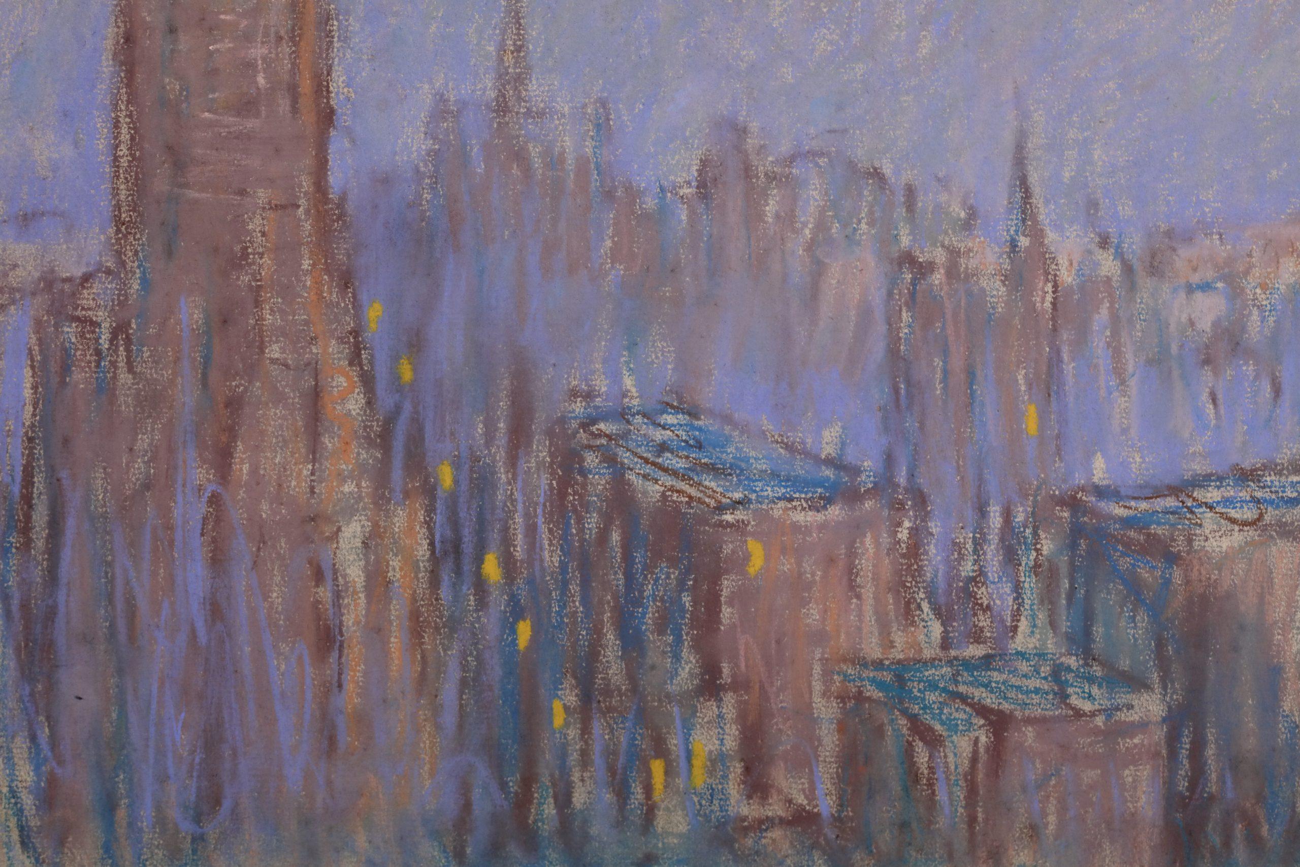 Ritz Tower, New York - Paesaggio impressionista pastello di William Samuel Horton 2