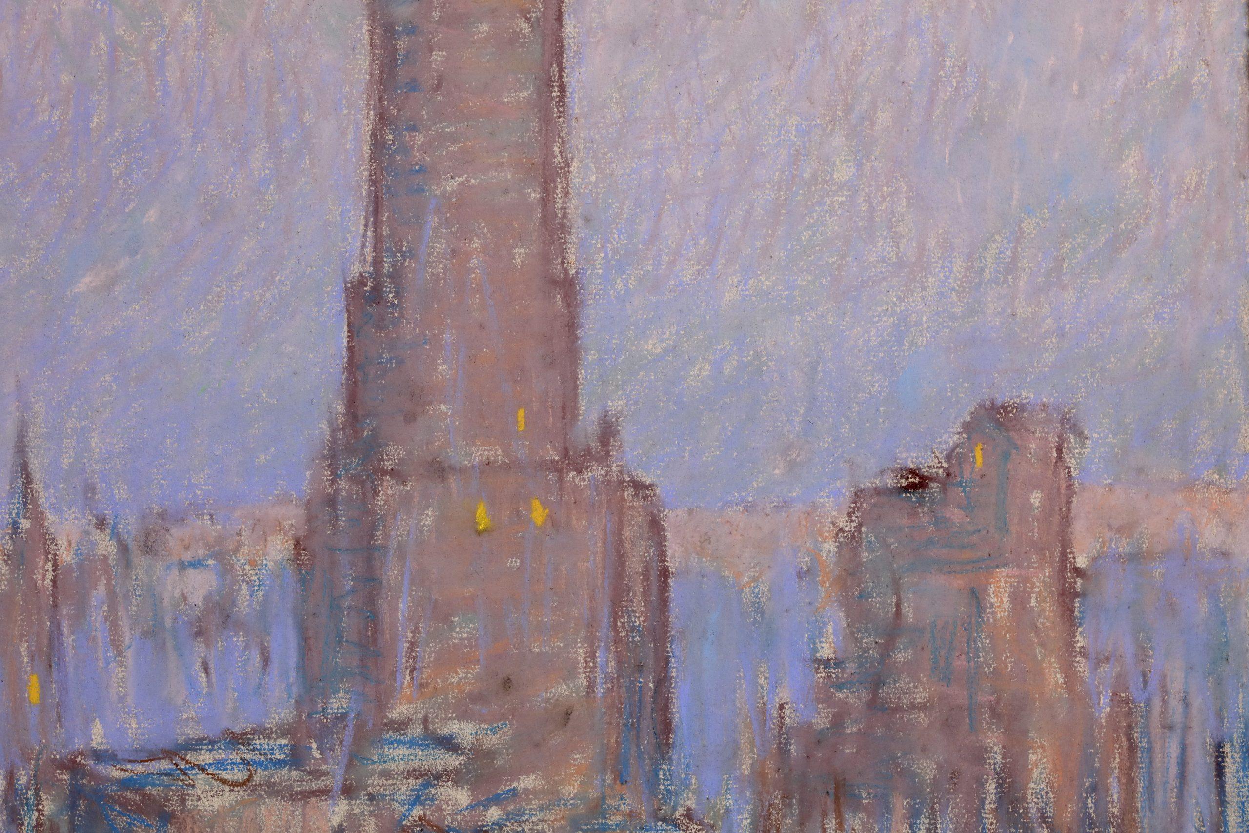 Ritz Tower, New York - Paesaggio impressionista pastello di William Samuel Horton 5