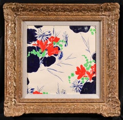 Projet de Tissus - Fauvist Flowers Watercolor & Gouache by Raoul Dufy