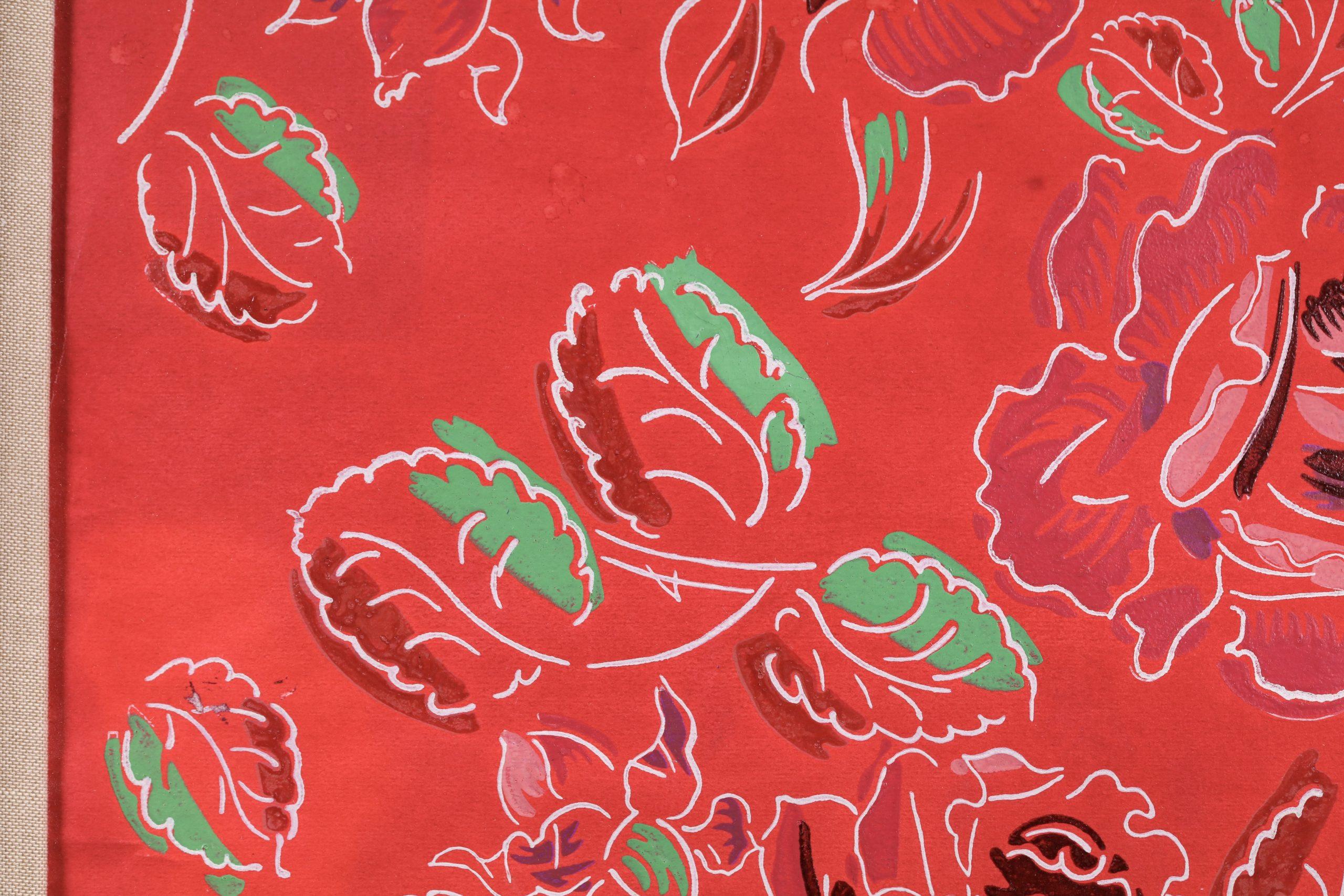 Fleurs et Papillons - Fleurs fauvistes - Aquarelle et gouache de Raoul Dufy en vente 4