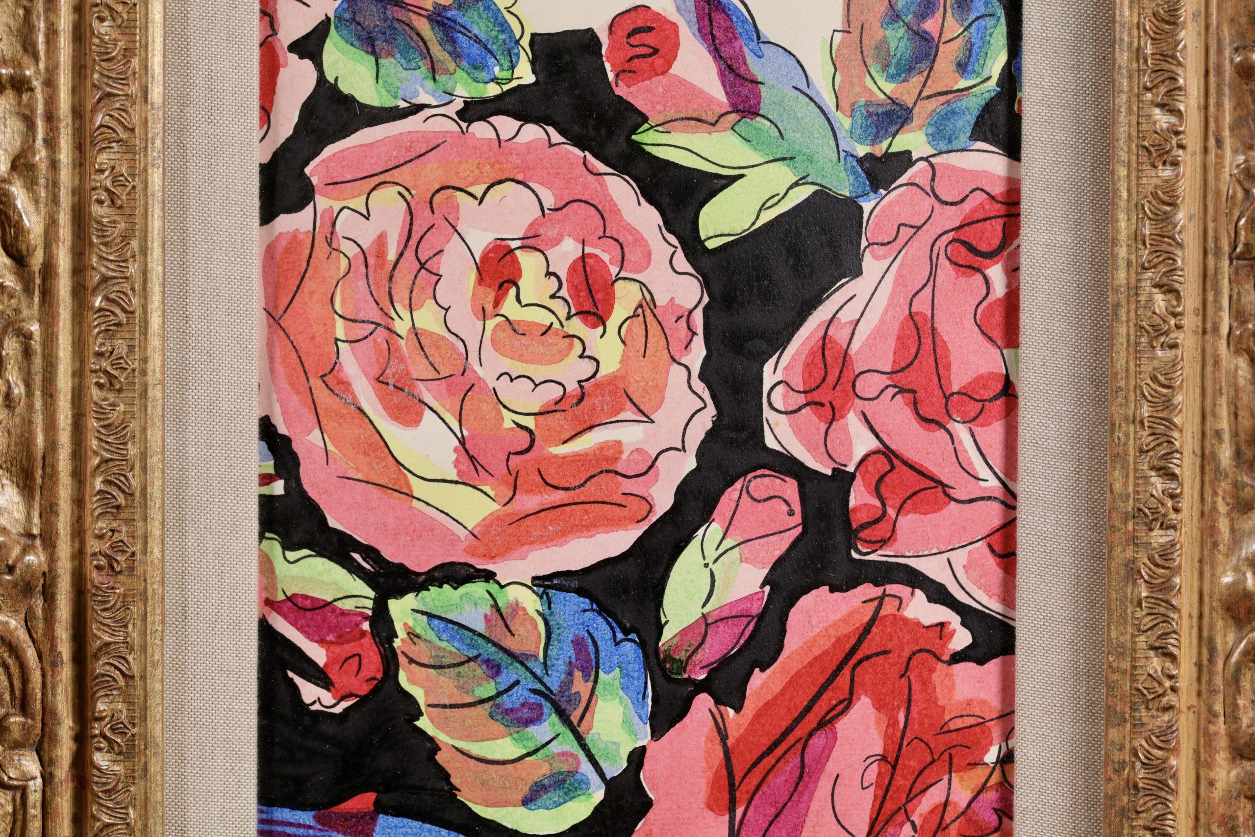 Projet de Tissus - Fauvist Flowers Watercolor & Gouache by Raoul Dufy 3