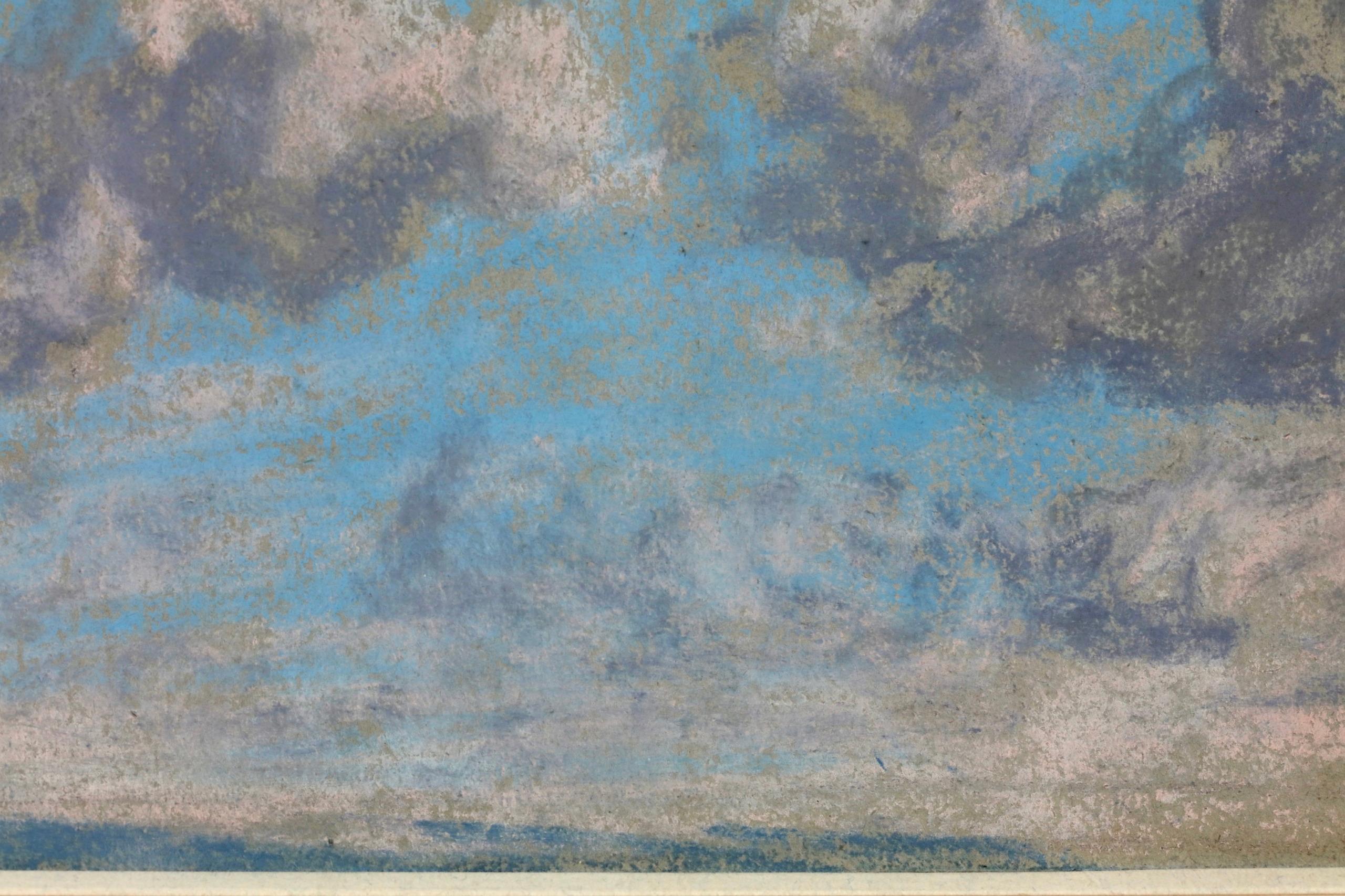 Etude de Ciel - Impressionist Landscape Pastel Study by Eugene Boudin For Sale 2