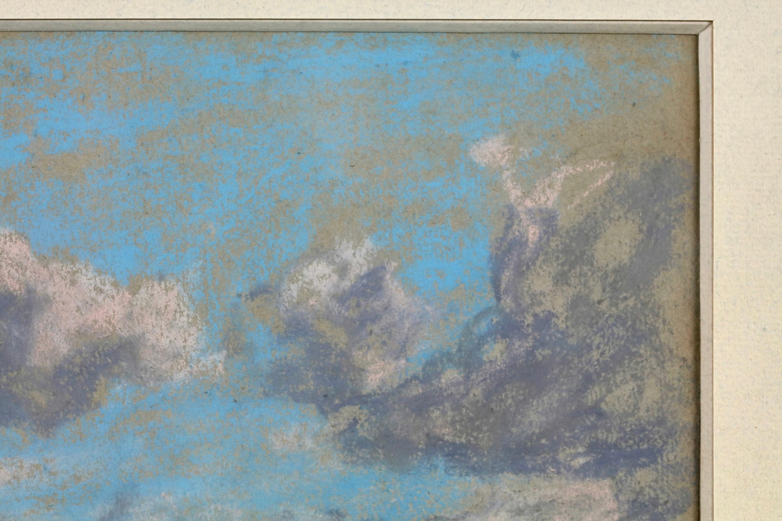 Etude de Ciel - Impressionist Landscape Pastel Study by Eugene Boudin For Sale 5