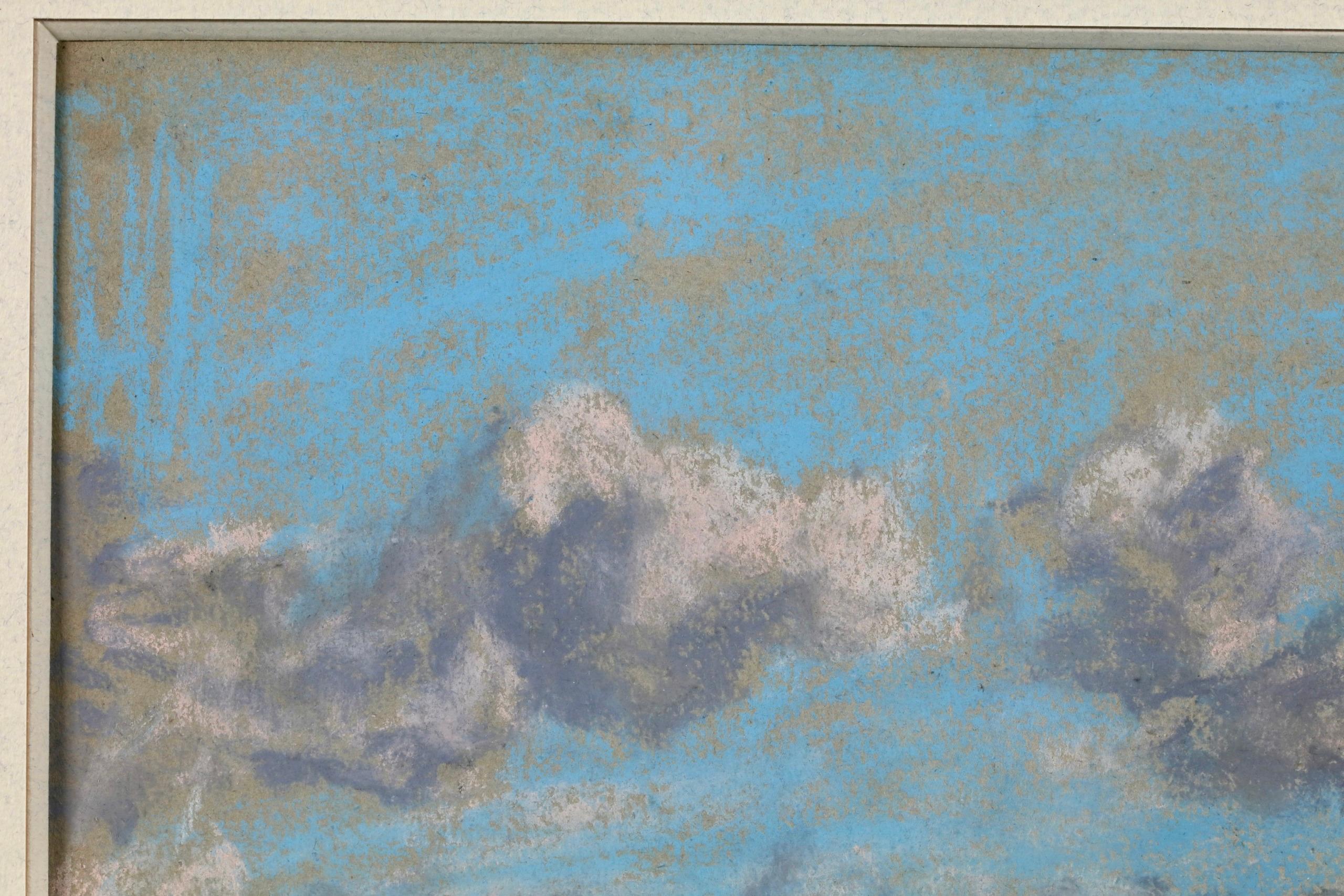 Etude de Ciel - Impressionist Landscape Pastel Study by Eugene Boudin For Sale 6