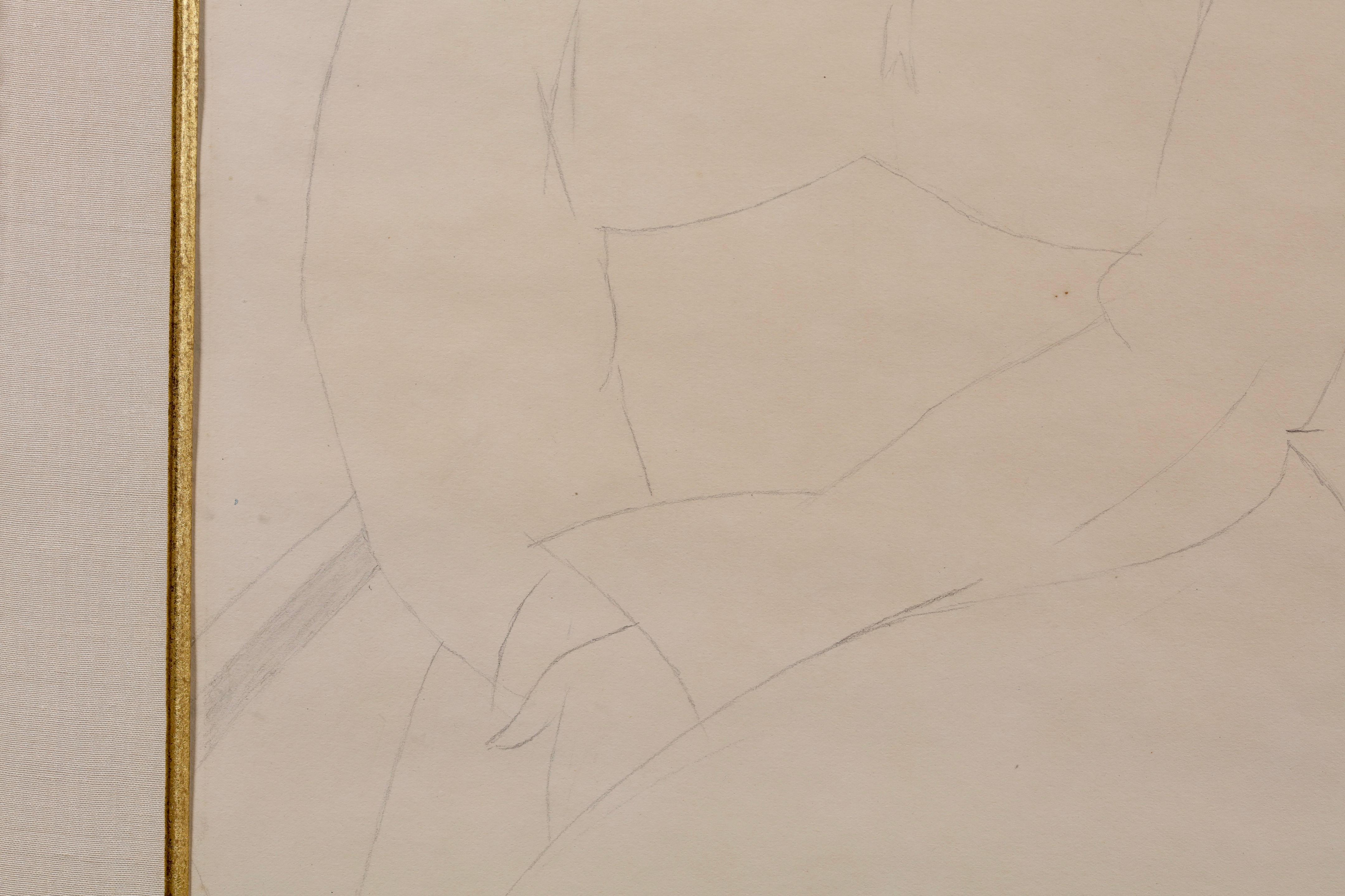 Retrato de Berthe Lipchitz - Retrato moderno Dibujo a lápiz - Amedeo Modigliani en venta 4