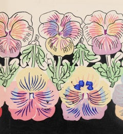 Floral design for a wallpaper - Fauvist Still Life Study Gouache by Raoul Dufy