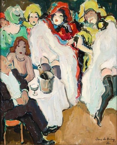 Le Can - Bal Tabarin - Postimpressionistisches figuratives Ölgemälde von Pierre de Belay