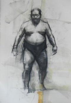 Charcoal Nude Drawings and Watercolours