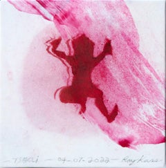 Tsakli 04-07-2022, abstraktes Aquarell-Gemälde