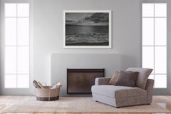 Früher Morgen, Maui Schwarz-Weiß-Wasserlandschaftszeichnung