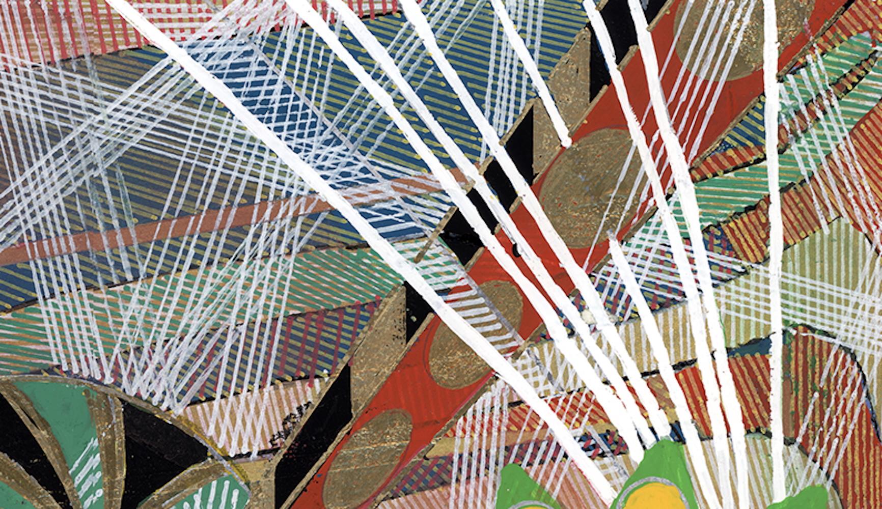 Plan A d'Amy Cheng est une œuvre vibrante de techniques mixtes sur papier qui illustre la fusion de motifs complexes, de géométrie kaléidoscopique et d'hybridité culturelle qui fait la signature de l'artiste. S'inspirant d'un langage visuel global,