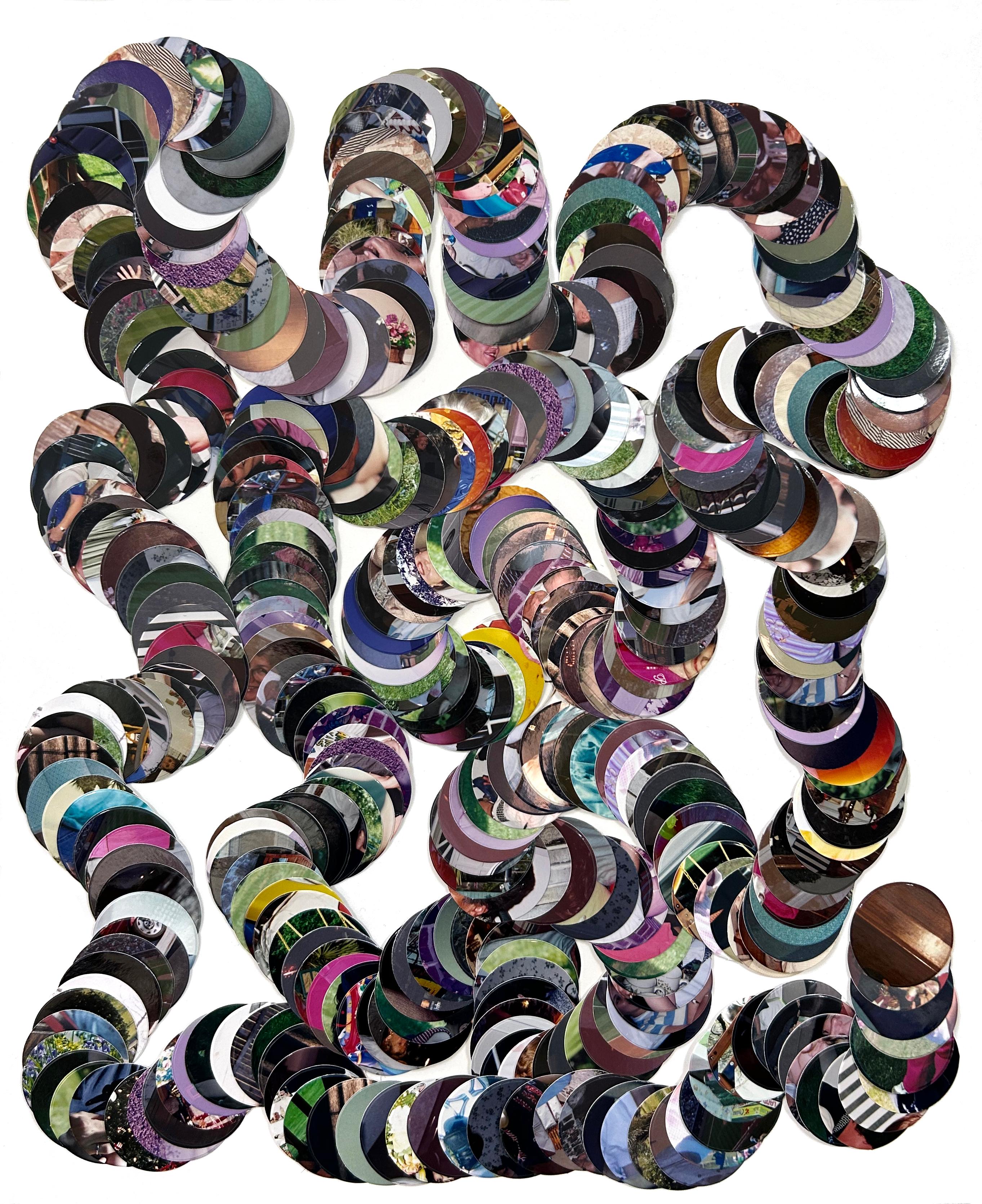 Heather Cox Abstract Photograph - Scribble, Flowing Abstract Collage of Photographic Elements, 17 x 14 in