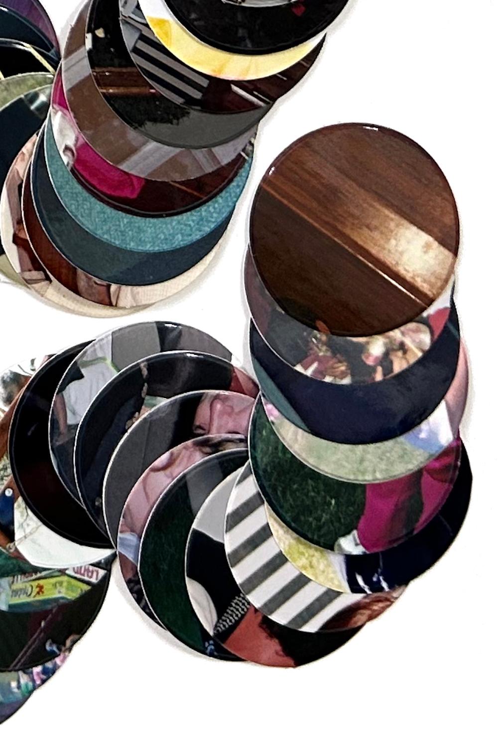 Scribble, Flowing Abstract Collage of Photographic Elements, 17 x 14 in For Sale 1