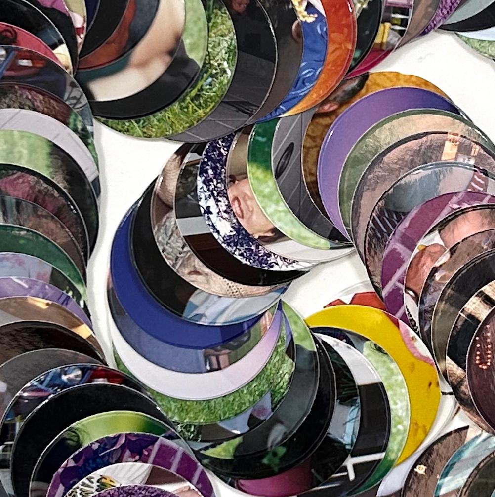 Heather Cox works across sculpture, installation, collage, and photography to explore memory, loss, and the afterlife of images. She trained in book arts and photography at Mills College, studied sculpture at the Skowhegan School of Painting &