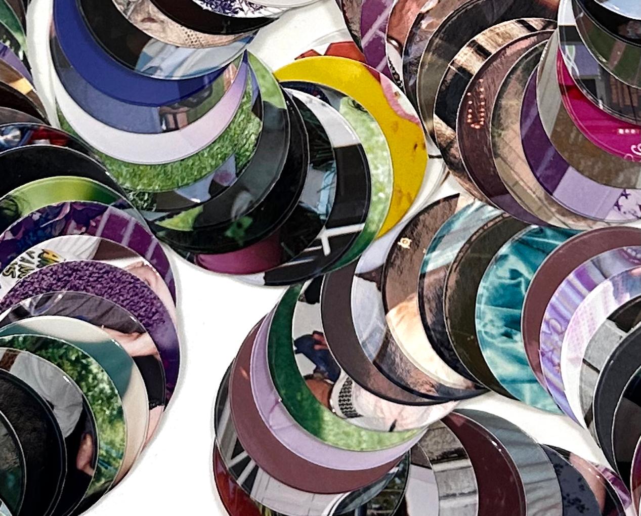 Scribble, Flowing Abstract Collage of Photographic Elements, 17 x 14 in For Sale 3