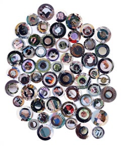 Gloss, 17 x 14 in., Abstract Mixed-Media Collage Using Found Photographs