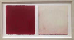 Daisy Craddock, Radish Diptych, abstract oil pastel, 2017