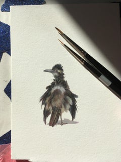 Dina Brodsky, Road Runner, realist gouache and watercolor still life