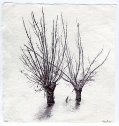 Dina Brodsky, Albero n. 120, 30 luglio 2016, miniatura di una natura morta in inchiostro su carta
