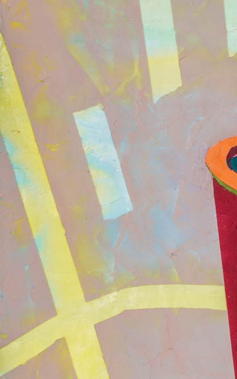 Barbara Kemp Cowlin verwendet Acrylfarben, um die prekären Facetten ihrer architektonischen Abstraktionen darzustellen. Widersprüche wuchern in ihren Räumen, verwirren den Betrachter und stellen seine Wahrnehmung einer lange gewohnten Umgebung in