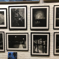 Moon Shadows, black and white charcoal interior drawing