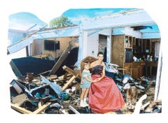 The Undoing, surrealist collage on paper, contemporary feminist