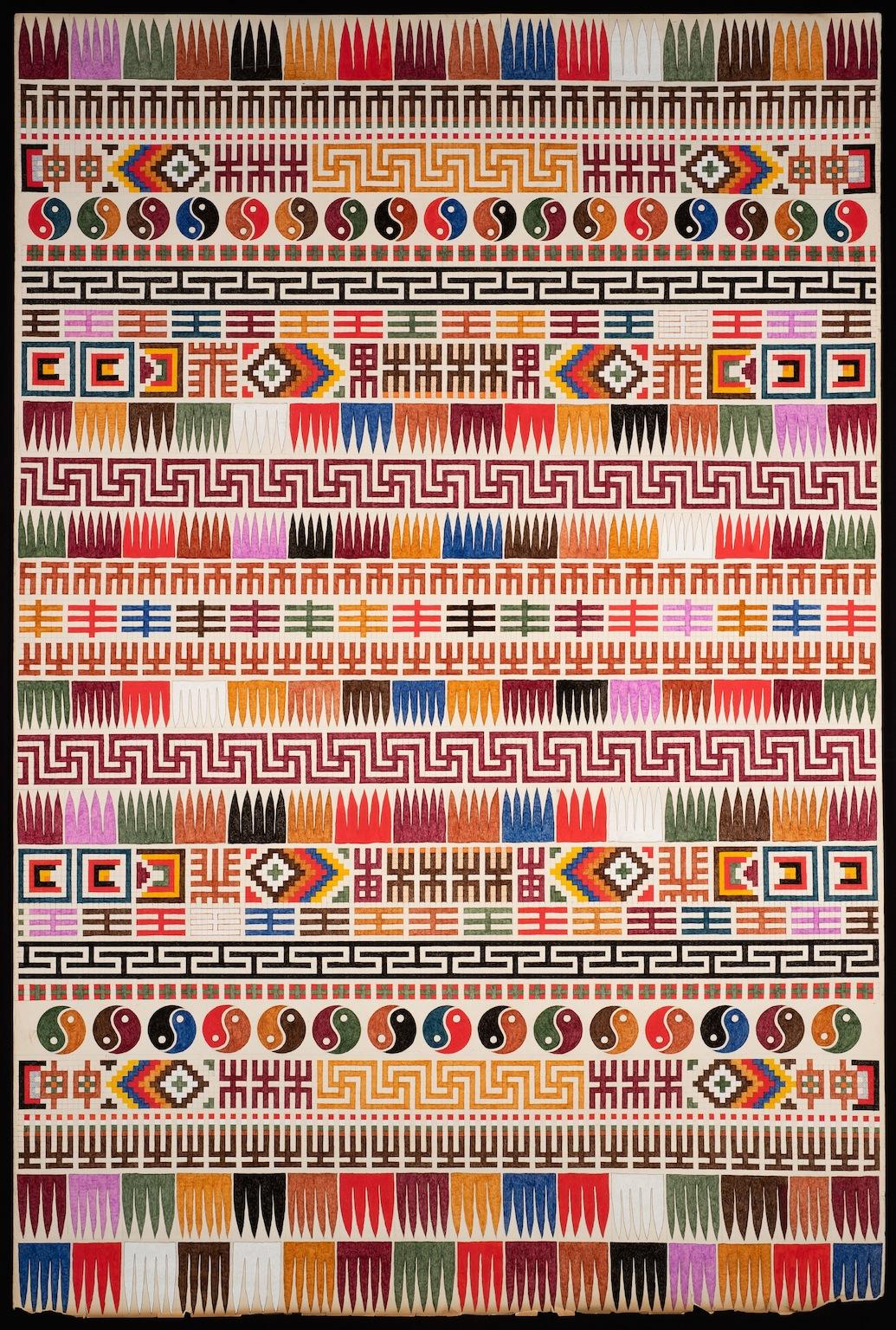 Matthew Craven Abstract Drawing - opulent (TOTEM)