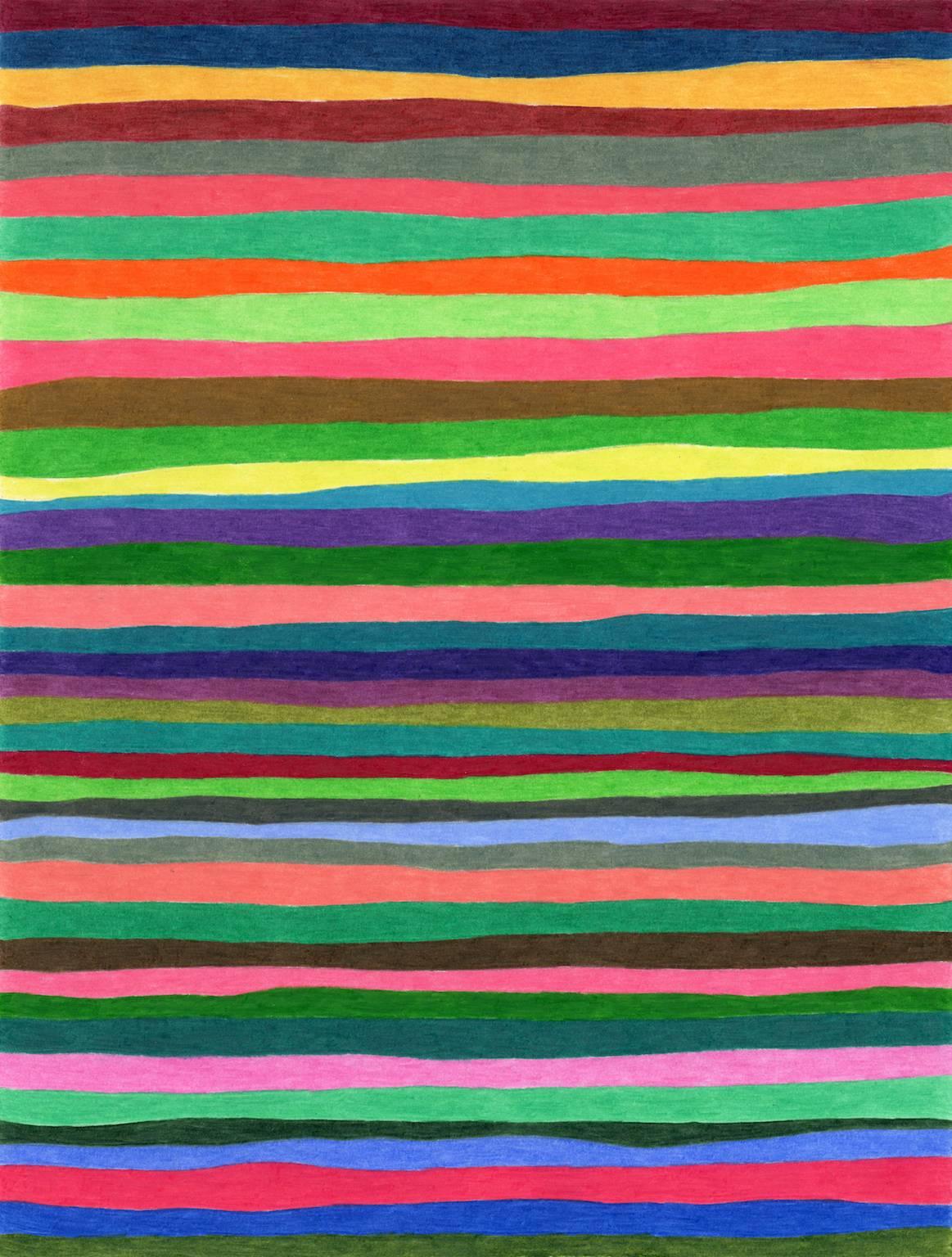 Todd Kelly Abstract Drawing - Stripe Drawing Eight