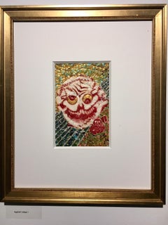 Collage made of Eggshells: 'Skully 1'