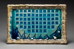Pittura su ceramica cotta a Wood: 'Pittura a fuoco 15.6.18'.