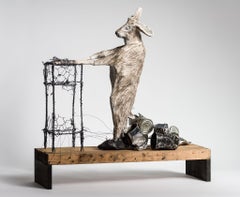 Animal walking in its sleep, sculpture: 'A Beautiful Nightmare'