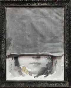 Portrait of girl with lead sheet: 'NOVEMBER'