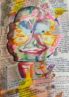 Illustration gerahmt auf Leinwand: „Mr Februar“