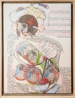  Illustration Framed on Canvas: 'Glass Menagerie'