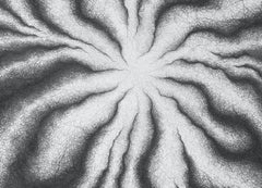 Minimal, black and white, graphite drawing: 'CONVERGE'