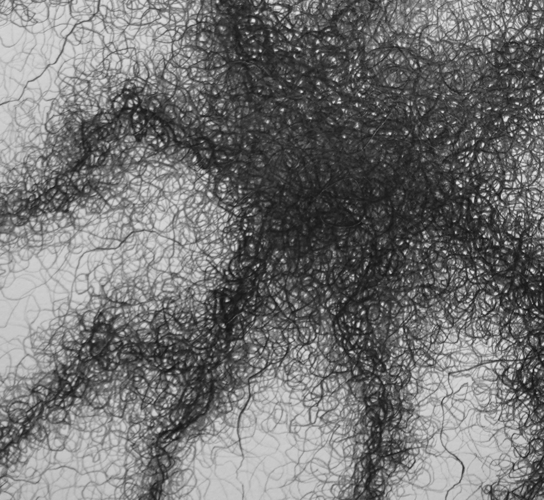 Disegno minimalista in bianco e nero con grafite: PERMEATO in vendita 1