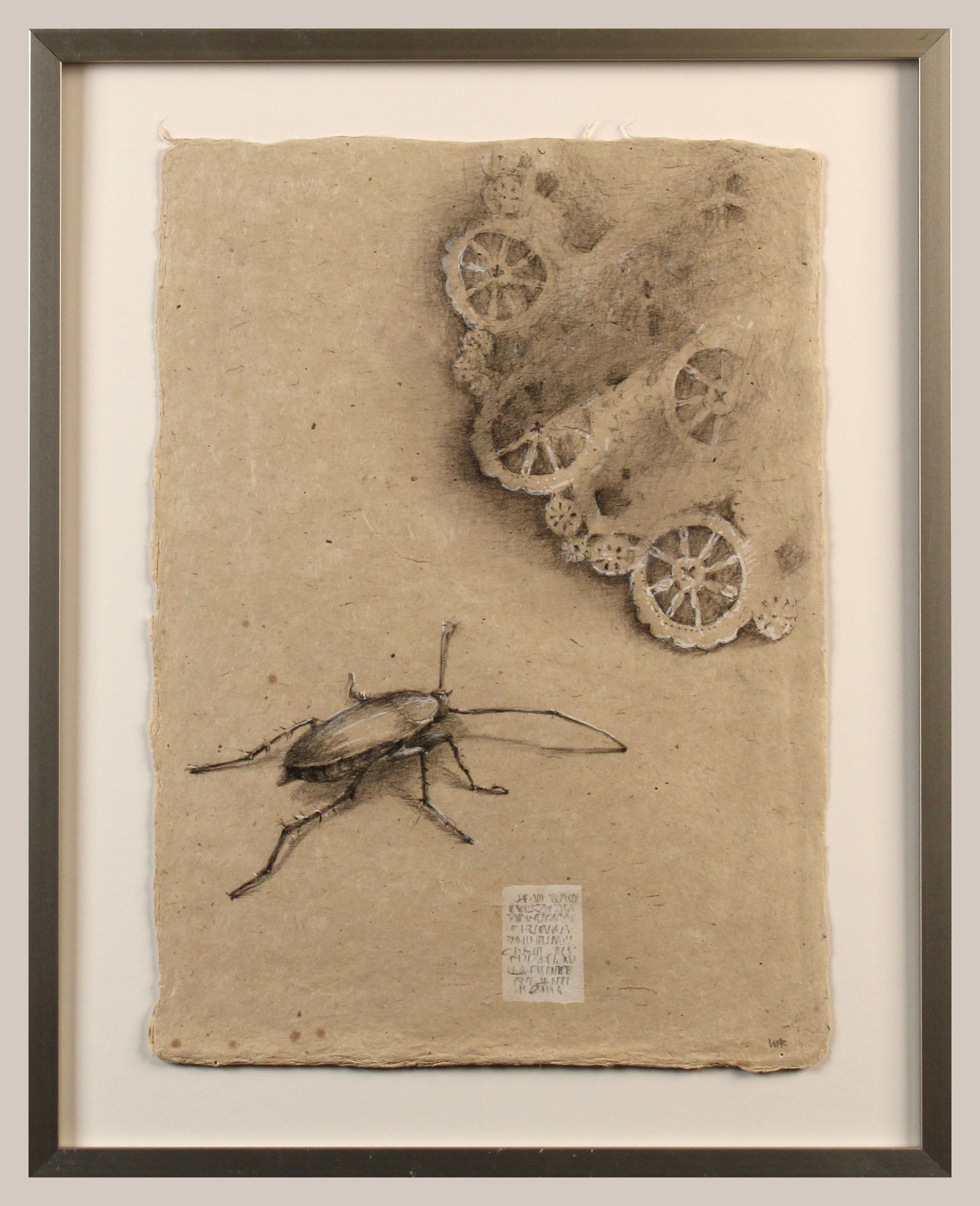 The Remains, una serie di 10 opere
 
Un insetto si avvicina a un centrino di carta stropicciato per mangiare ciò che resta di una festa.  Questa serie esplora il momento in cui gli scarti diventano detriti e le presunzioni di controllo umano vengono