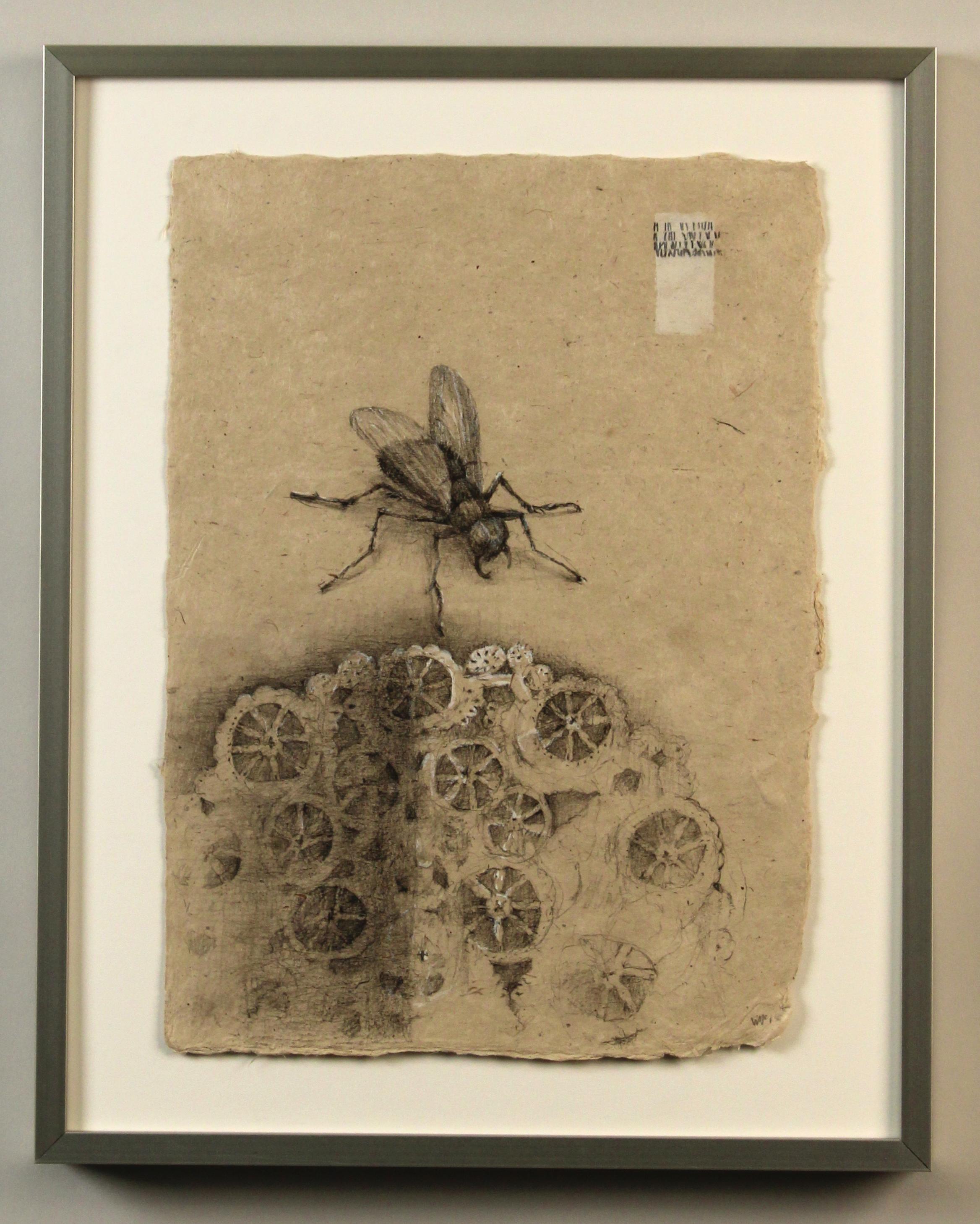 The Remains, una serie di 10 opere
 
Un insetto si avvicina a un centrino di carta stropicciato per mangiare ciò che resta di una festa.  Questa serie esplora il momento in cui gli scarti diventano detriti e le presunzioni di controllo umano vengono