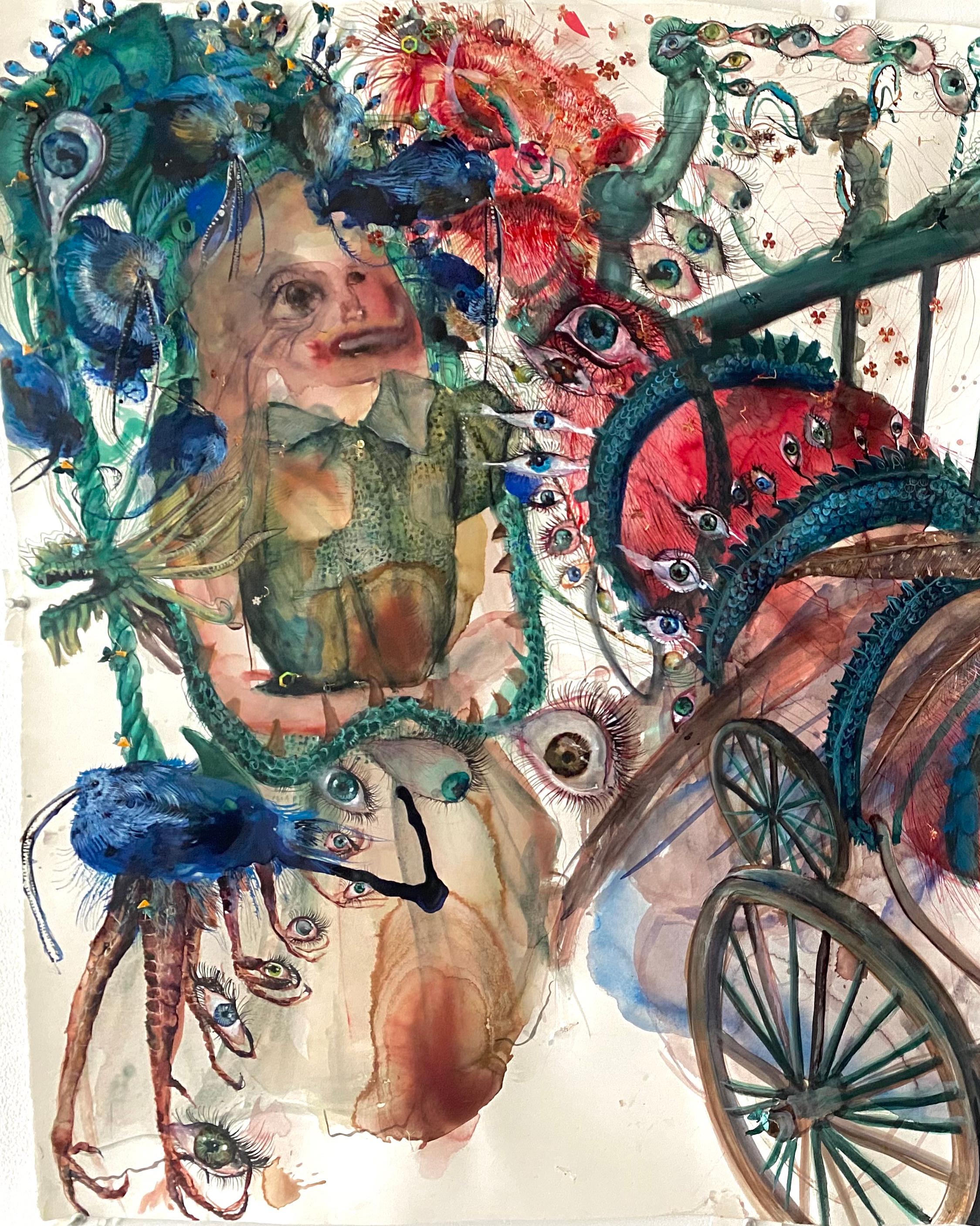 Watercolor on paper: 