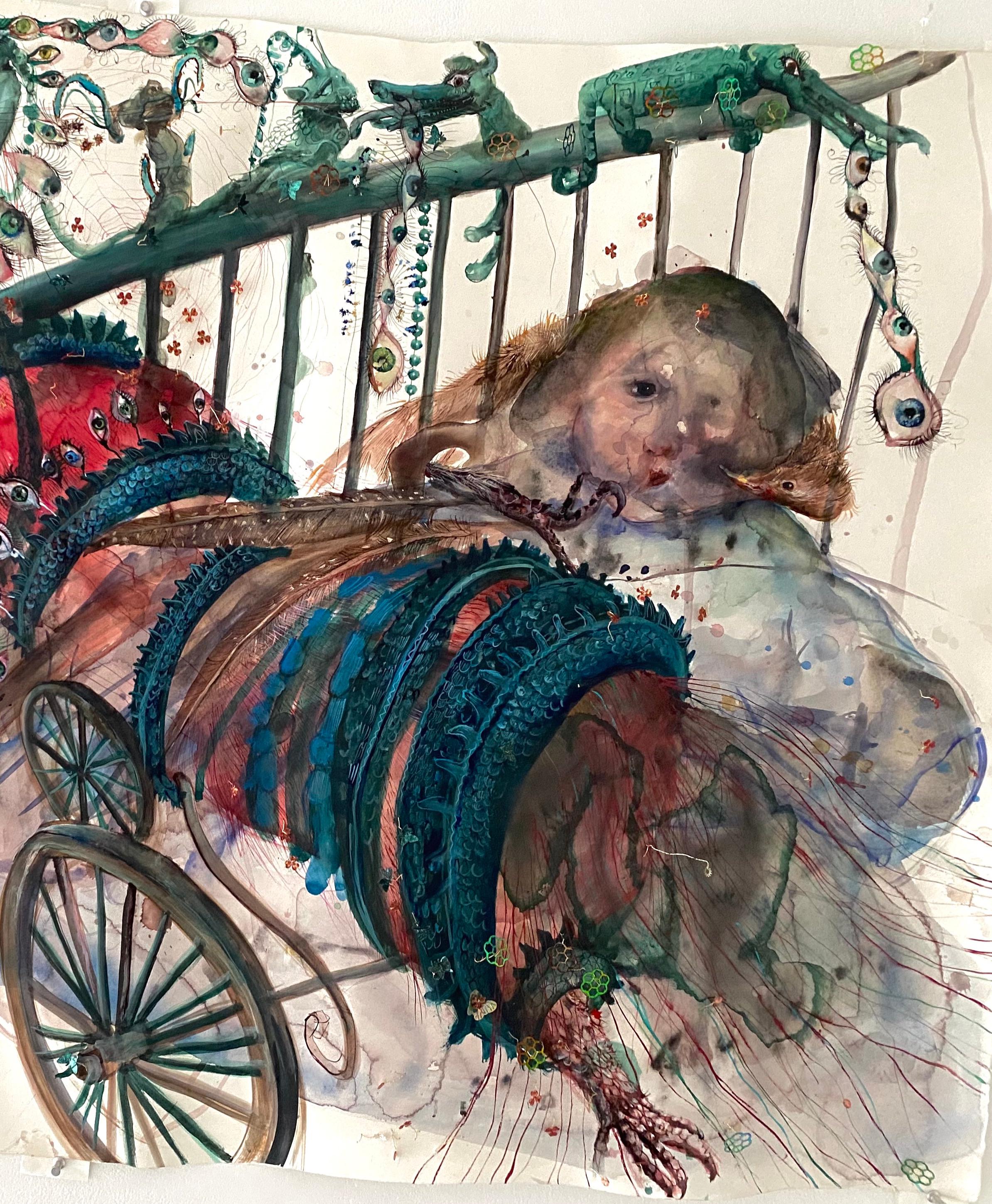 Watercolor on paper: 