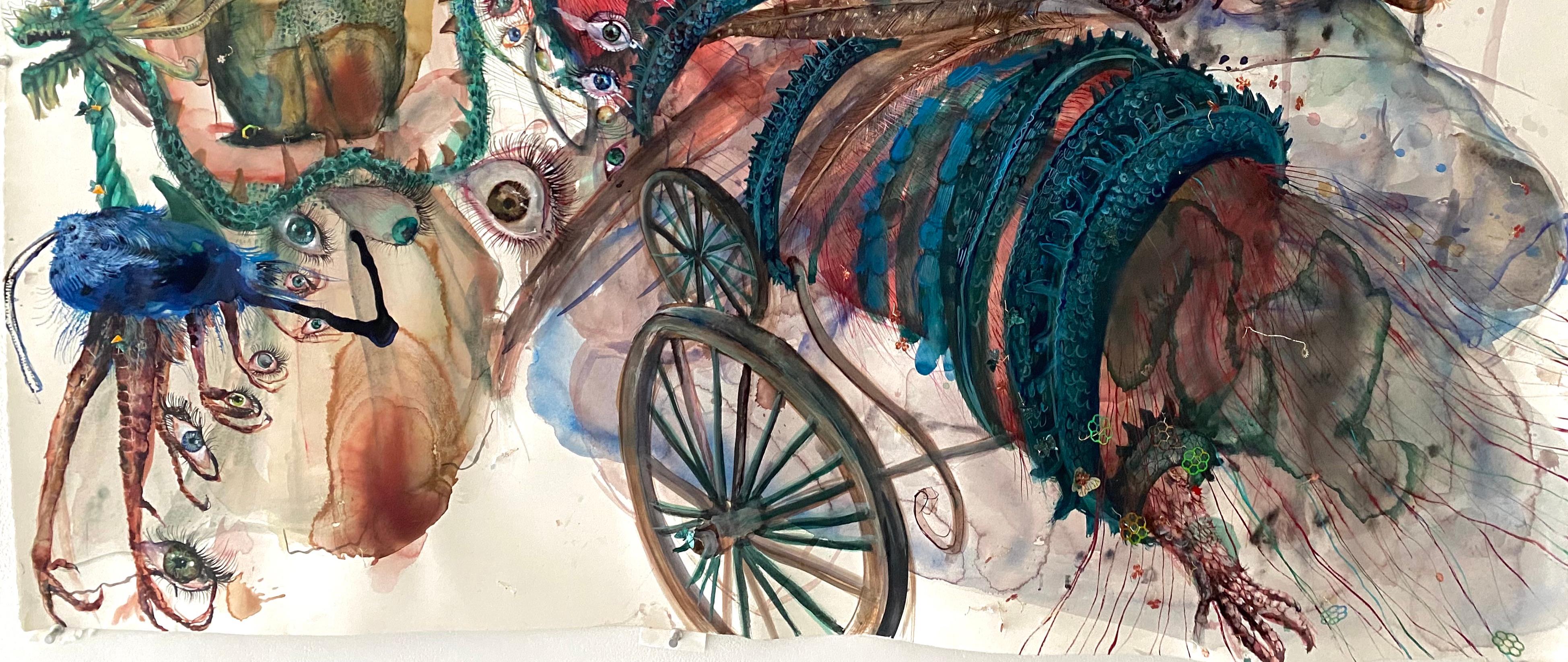 Watercolor on paper: 