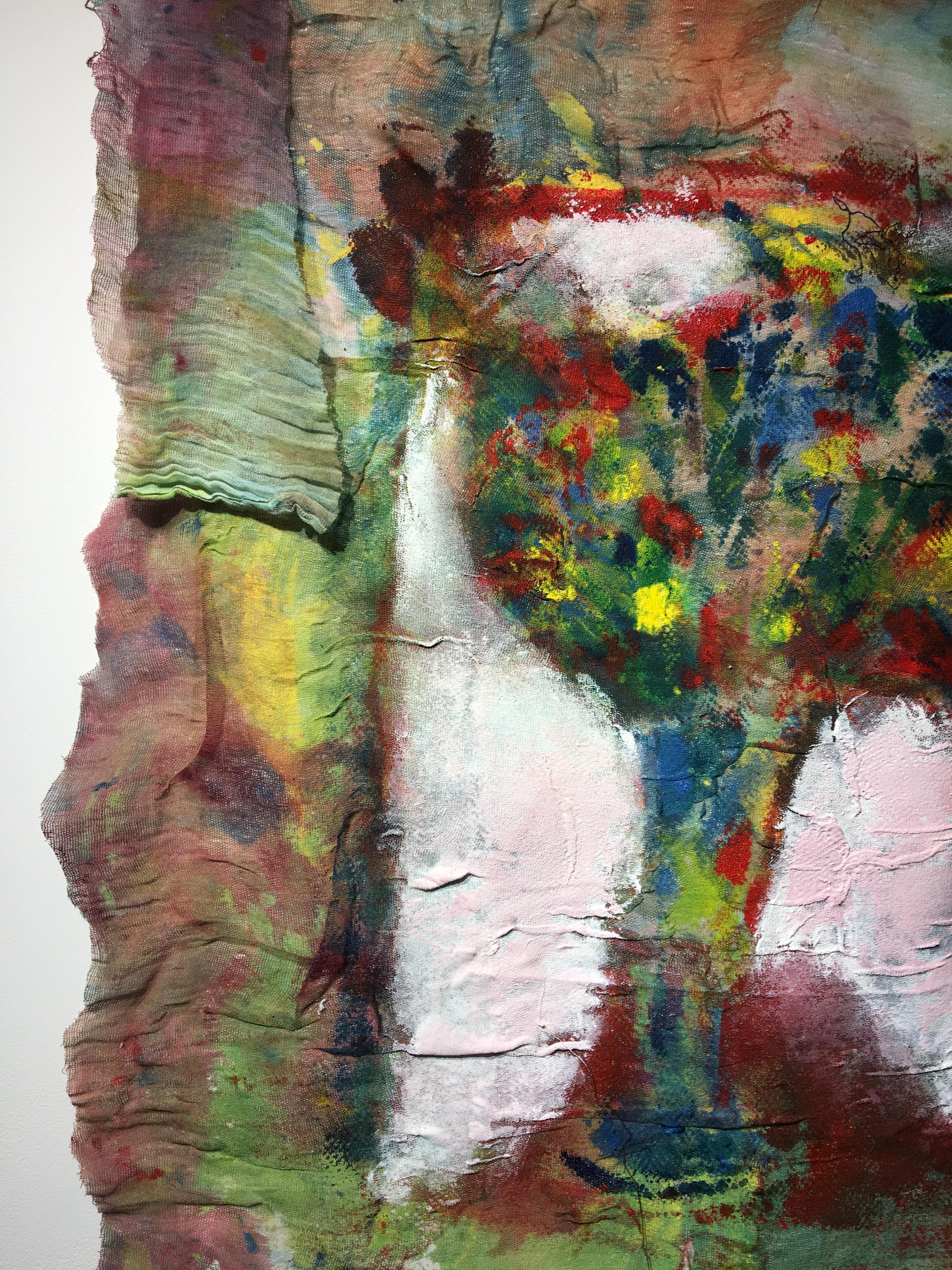 Pintura textil de flores: 