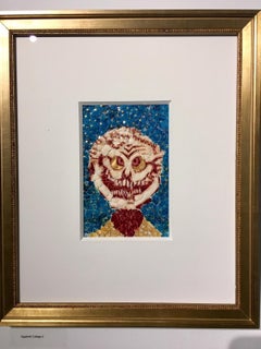 Collage aus Eierschalen: 'Skully 3'