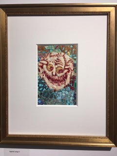 Collage aus Eierschalen: 'Skully 2'