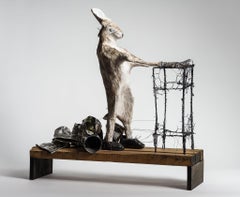 Animal walking in its sleep, sculpture: 'A Beautiful Nightmare'