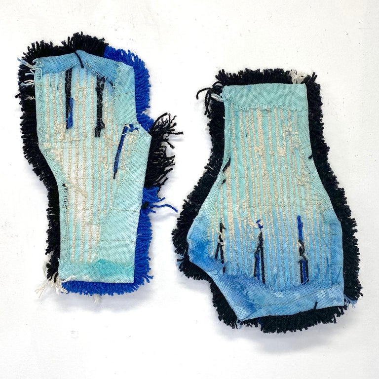 Textile Sculpture on Steel frame: 'Gloves' For Sale 4