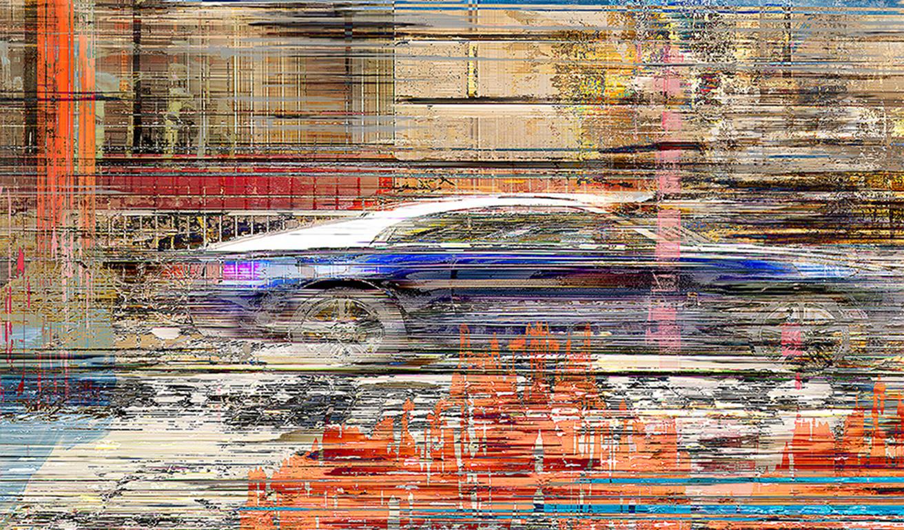 Pintura digital, impresión lambda sobre papel de archivo fuji crystal montado sobre dibond de aluminio, frente acrílico.
En todas las épocas hay símbolos de riqueza y opulencia. Un Rolls Royce 