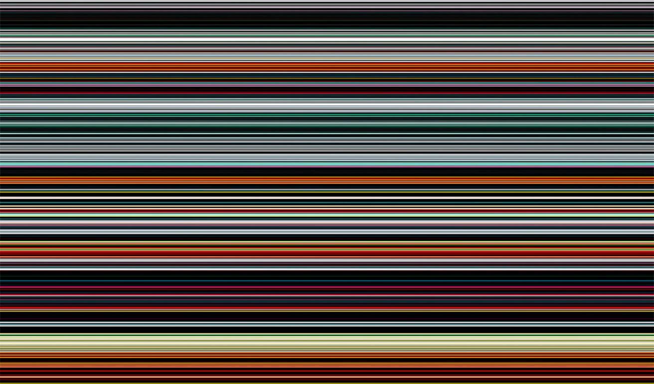 Digitale Malerei, Lambda-Druck auf fuji crystal archival paper, montiert auf Aluminium-Dibond, Acrylfront.
Farbstreifen, die zueinander in Beziehung gesetzt werden. Die Reihenfolge der Farben ist aus ästhetischen Gründen gewählt. Außerdem erzeugt