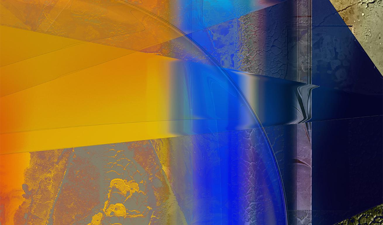 Gerahmte Farbe Welt II (Violett), Abstract Photograph, von Jens-Christian Wittig