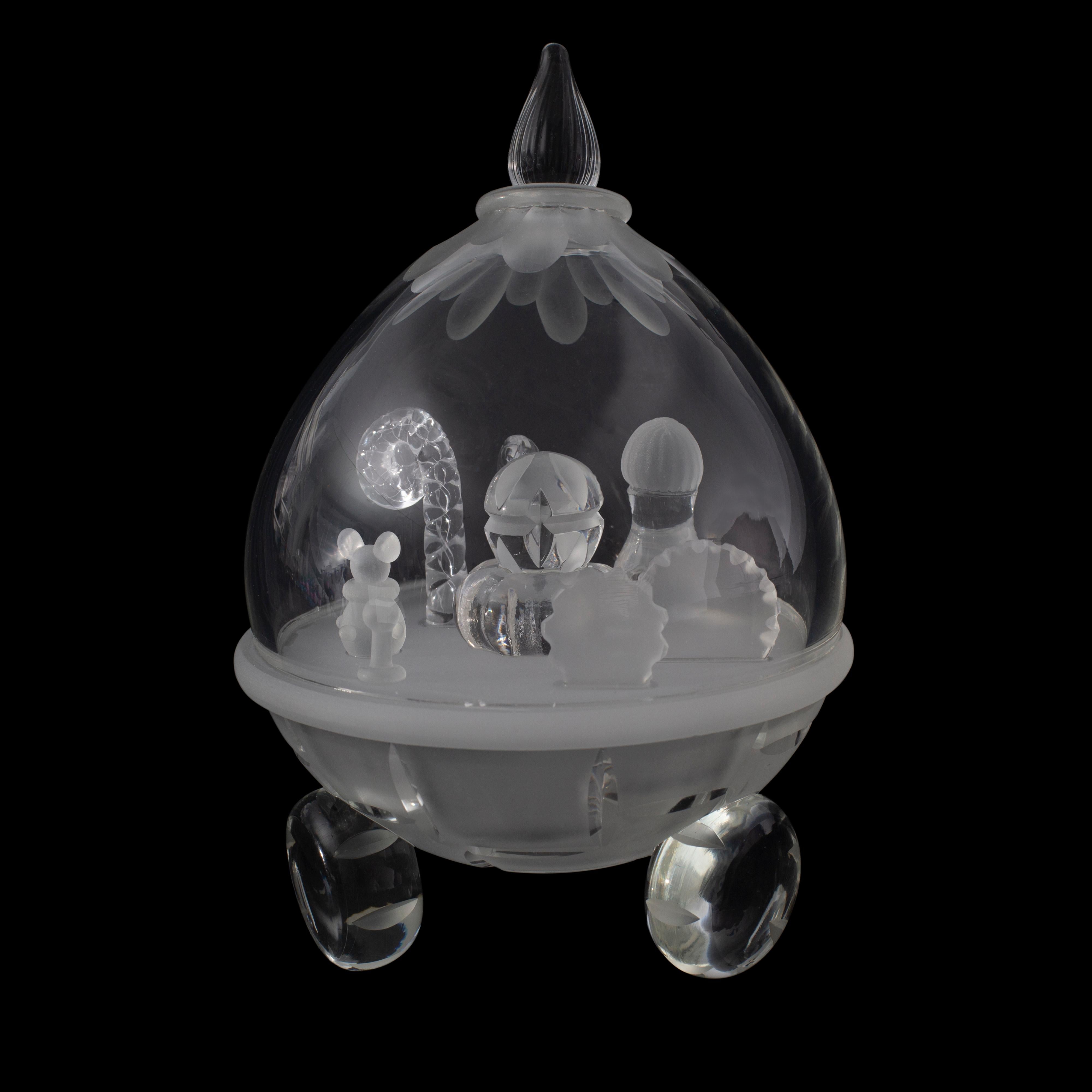 glass ball sculpture